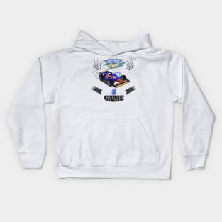 F1 Racing design Blue Kids Hoodie